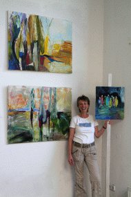 Charlotte Esch in ihrer Malecke