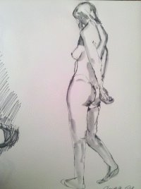 Bild in Mischtechnik auf Papier